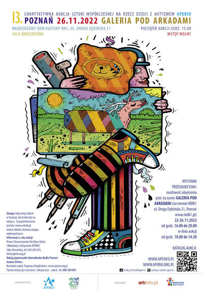 13. Charytatywna Aukcja Sztuki Aperio - plakat