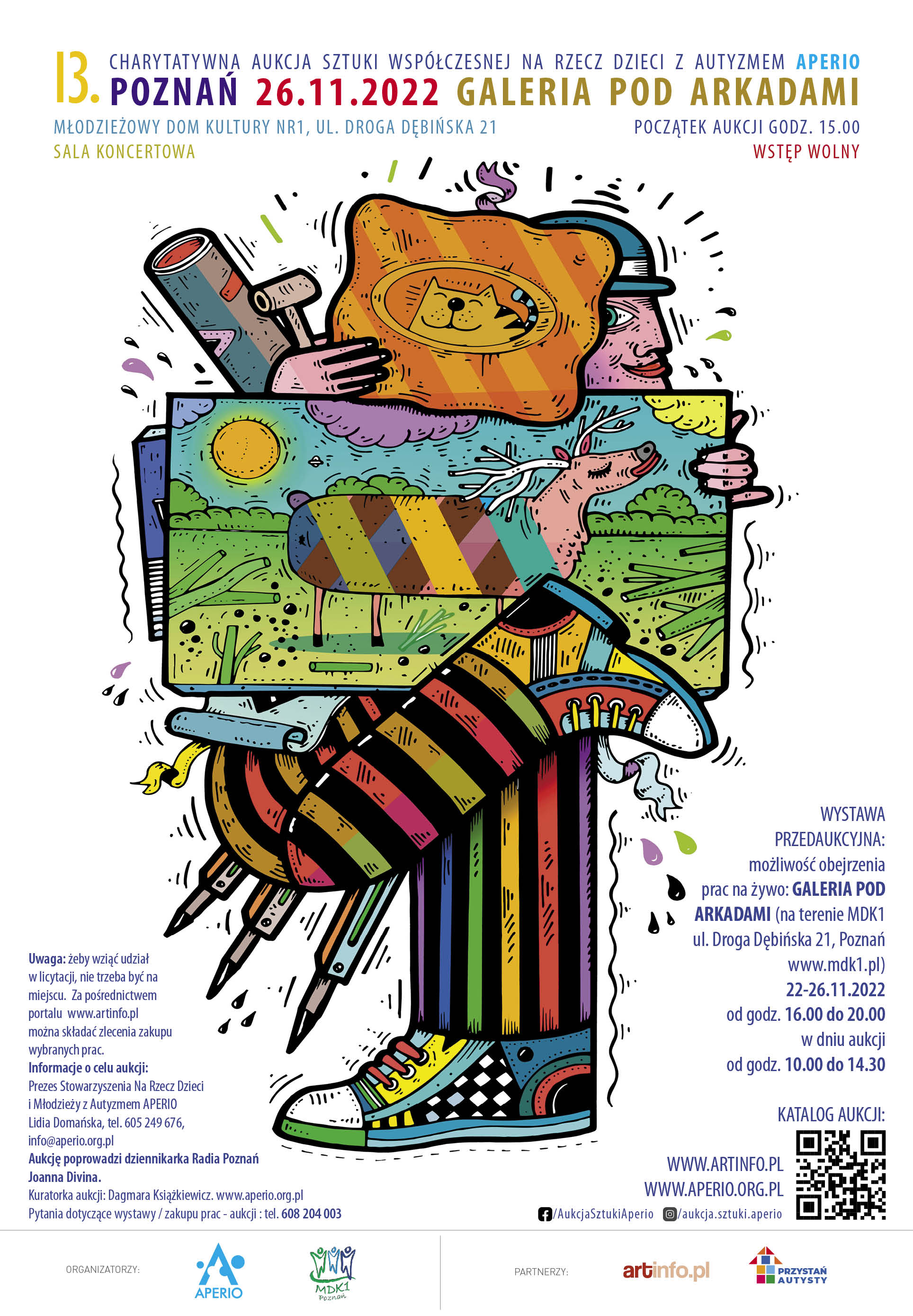 13. Charytatywna Aukcja Sztuki Aperio - plakat