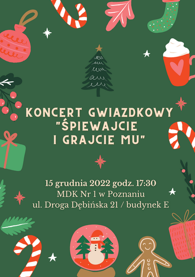 Koncert Gwiazdkowy "Śpiewajcie i grajcie mu" - plakat
