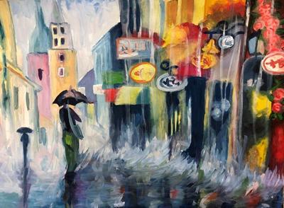 Konkurs Plastyczny "Kolorowo w deszczu" - praca