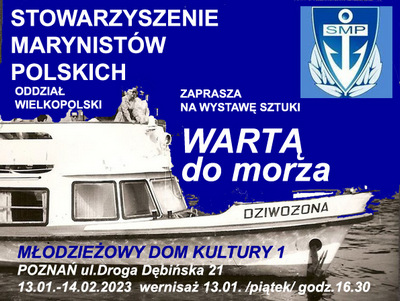 Wernisaż wystawy "Wartą do morza" - plakat