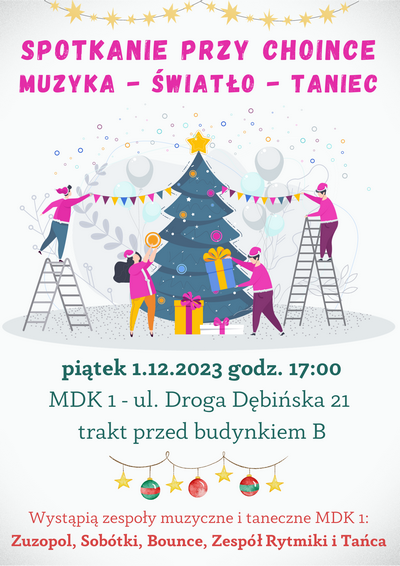 Spotkanie przy choince - plakat