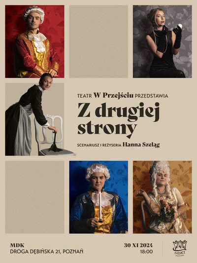 Spektakl "Z drugiej strony" - plakat