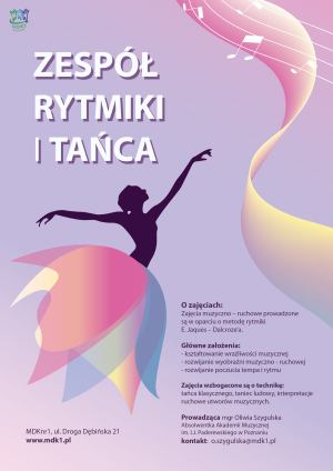 Zespół rytmiki i tańca - plakat